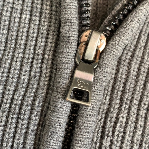 Calvin Klein Cotton Quarter Zip (Medium) - Picture 3 of 7